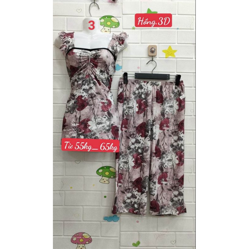 Đồ Bộ Lửng TK Nhà May Phom Quần 9Tấc