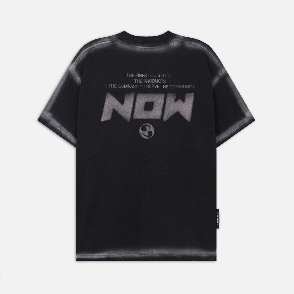 Áo thun NEEDS OF WISDOM Line Wash Tee - Black - Local Brand Chính Hãng