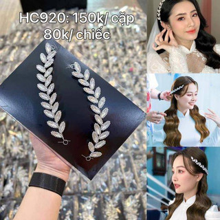 Bộ Hoa Cài Tóc cô Dâu Mẫu Mới
