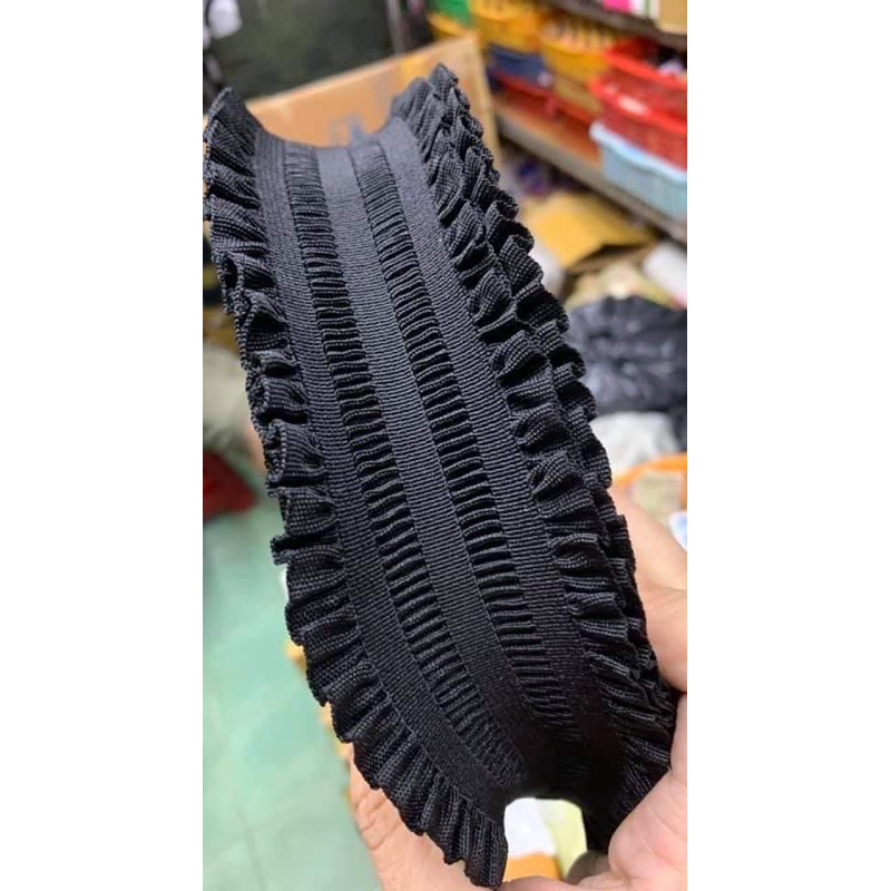 Thun bèo may quần, đầm, váy, nịch đầm 5cm.