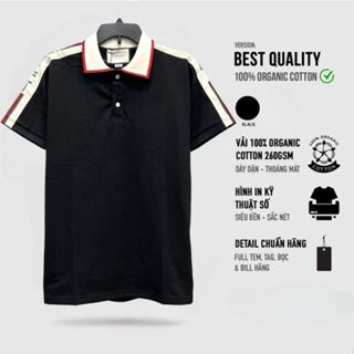Áo polo GC Technical phối viền cao cấp Áo polo GC vải cá sấu nam nữ mới nhất