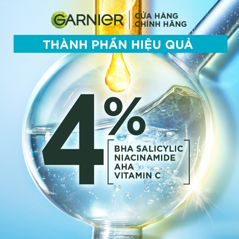 Tinh Chất Dưỡng Sáng Da, Mờ Thâm Garnier Skin Naturals Bright Complete Anti-Acne Booster Serum