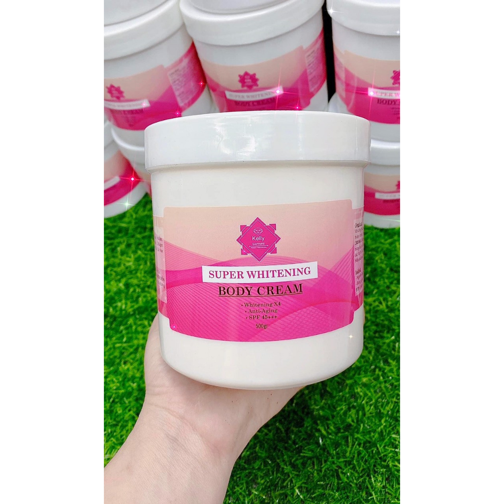 🍓 1Kg Kem Body KELLY Trắng Banh Nóc - Da Đen Cỡ Nào Cũng Trắng
