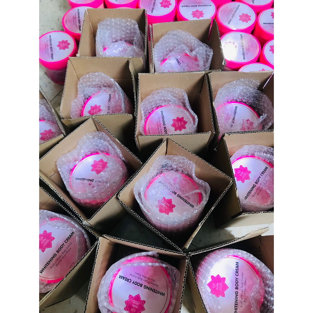 🍓 1Kg Kem Body KELLY Trắng Banh Nóc - Da Đen Cỡ Nào Cũng Trắng