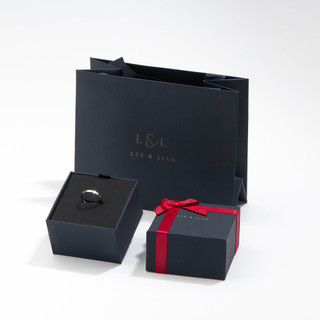 Nhẫn cặp đôi Lyz and Liam Classic Eternity Ring LL8126SV - Khắc tên theo yêu cầu