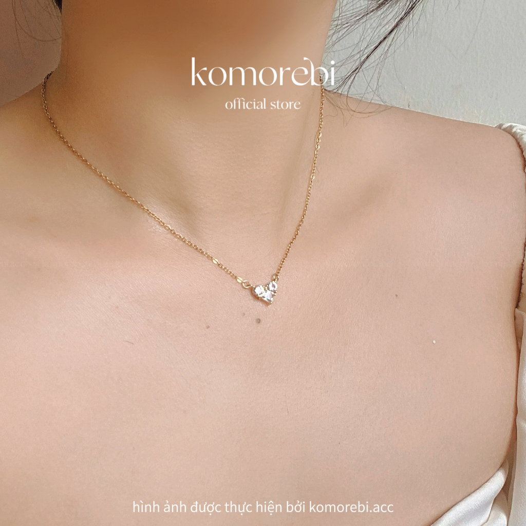 Dây chuyền thép không gỉ mặt tim komorebi.acc