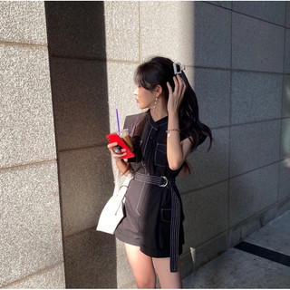 jumpsuit thắt eo cầu vai koreastyle