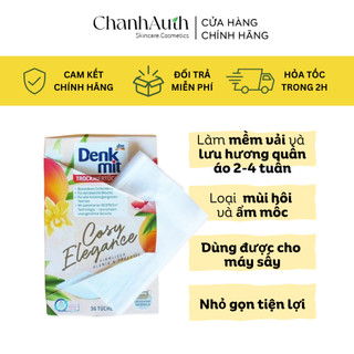 Thơm Quần Áo Denkmit, Giấy Thơm Khử Mùi Hôi Tủ Quần Áo, Giày, Làm Mềm Vải, Lưu Hương Đến 4 Tuần