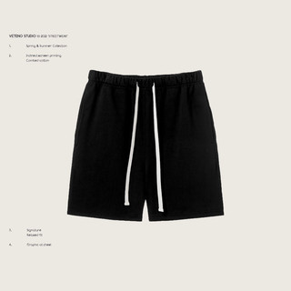 Quần đùi cotton chân cua veteno studio