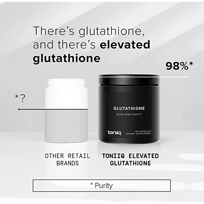 Viên Uống Toniiq Glutathione 1000mg Giúp Làm Sáng Da, Chống Lão Hóa, Tăng Cường Hệ Miễn Dịch 120viên