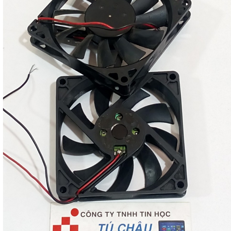 Quạt tản nhiệt Fan: 8Cm X 8Cm X 1.5Cm - Điện áp DC 12V (Hàng tháo máy)