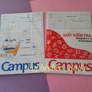 Giấy kiểm tra oly cấp 1 campus