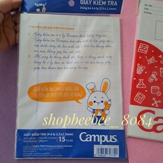 Giấy kiểm tra oly cấp 1 campus