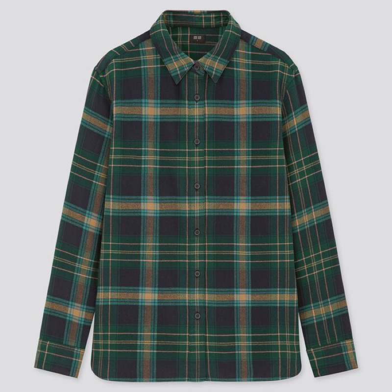 Áo sơmi fannel checked Uniqlo