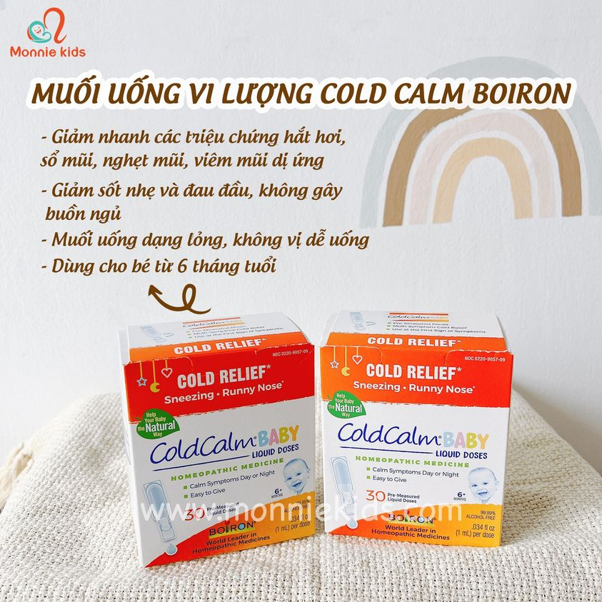 Muối Uống Cold calm Vi Lượng Đồng Căn Boiron Canada Có Tách Sét