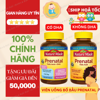 Date 9-10 2024-2025Chính HãngViên uống cho mẹ bầu PRENATAL FOLIC ACID