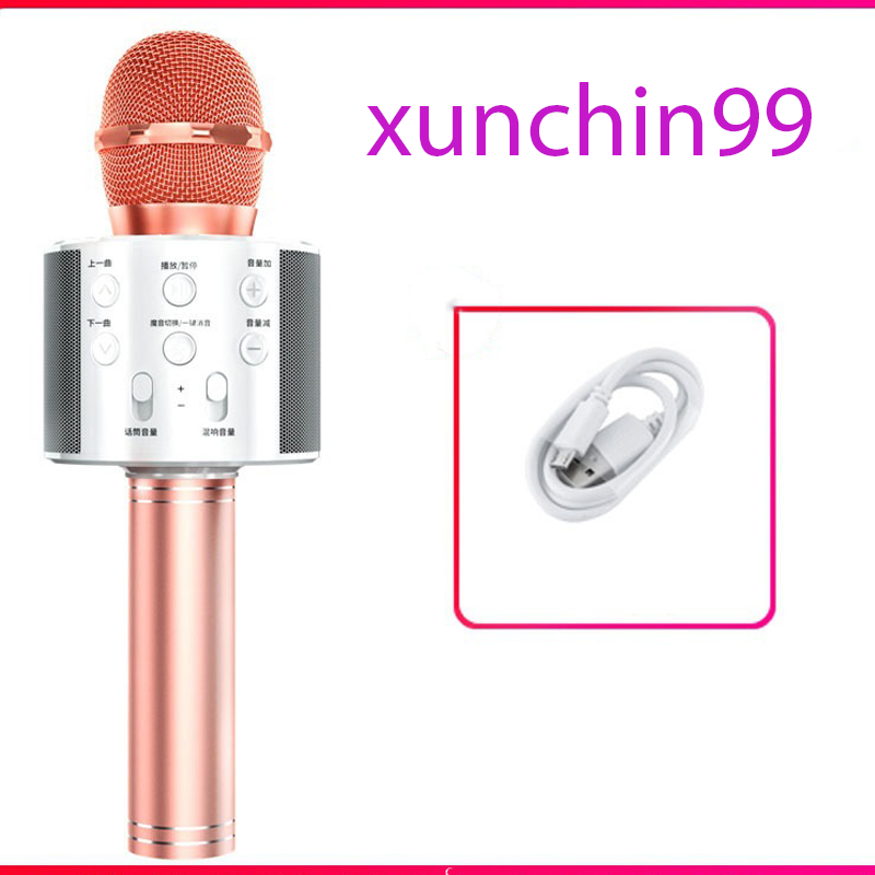 Mic Karaoke Ws-858, Micro Bluetooth Không Dây Kèm Loa, Vừa Nghe Nhạc Vừa Hát Karaoke-xunchin99