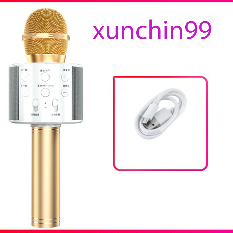 Mic Karaoke Ws-858, Micro Bluetooth Không Dây Kèm Loa, Vừa Nghe Nhạc Vừa Hát Karaoke-xunchin99