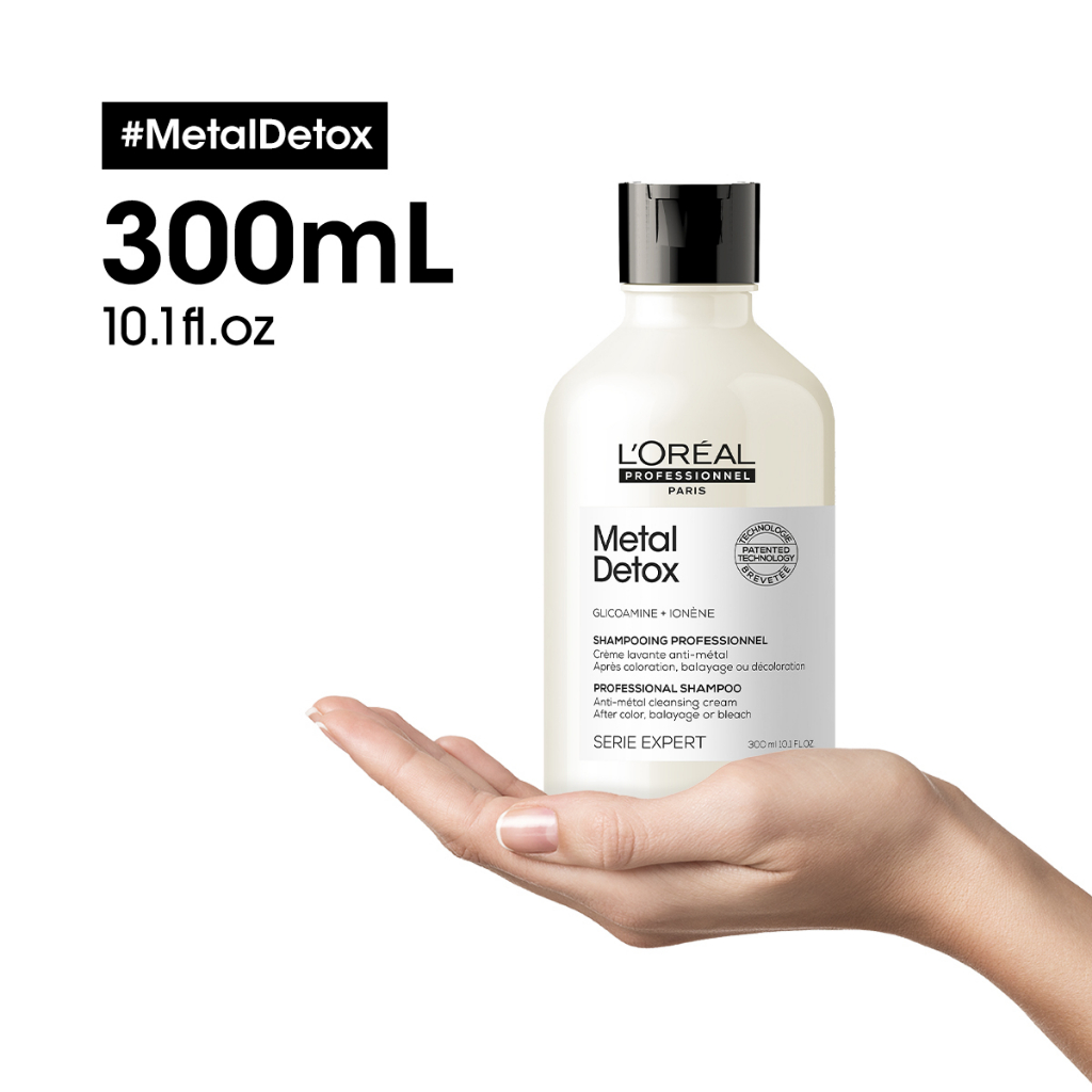 Dầu gội mềm mượt thải độc kim loại tóc LOREAL metal detox shampoo 300ml