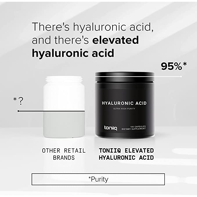 Toniiq Hyaluronic Acid 250mg - Viên uống cấp ẩm cho da, hỗ trợ sức khỏe xương khớp 180 viên