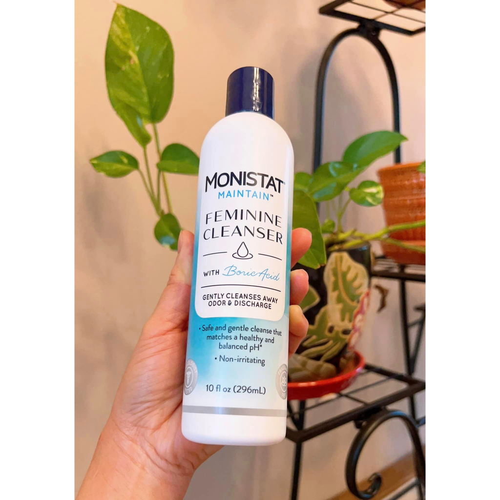 DUNG DỊCH VỆ SINH PHỤ NỮ MONISTAT MAINTAIN FEMININE CLEANSER WITH BORIC ACID 296ML - 15899
