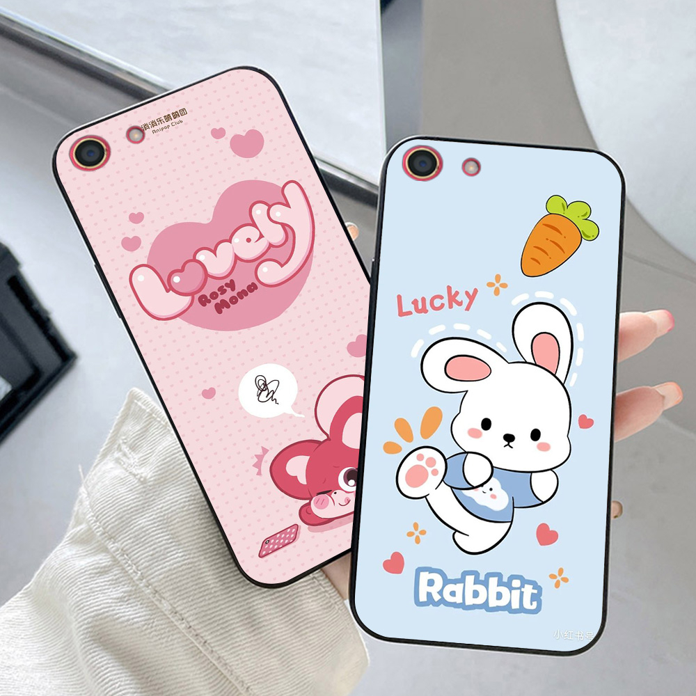 Ốp lưng oppo f1S / oppo f3 / oppo f3 plus bộ hình thỏ vịt quay lưng cute dễ thương