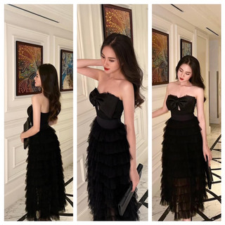 Đầm cup lưới tầng