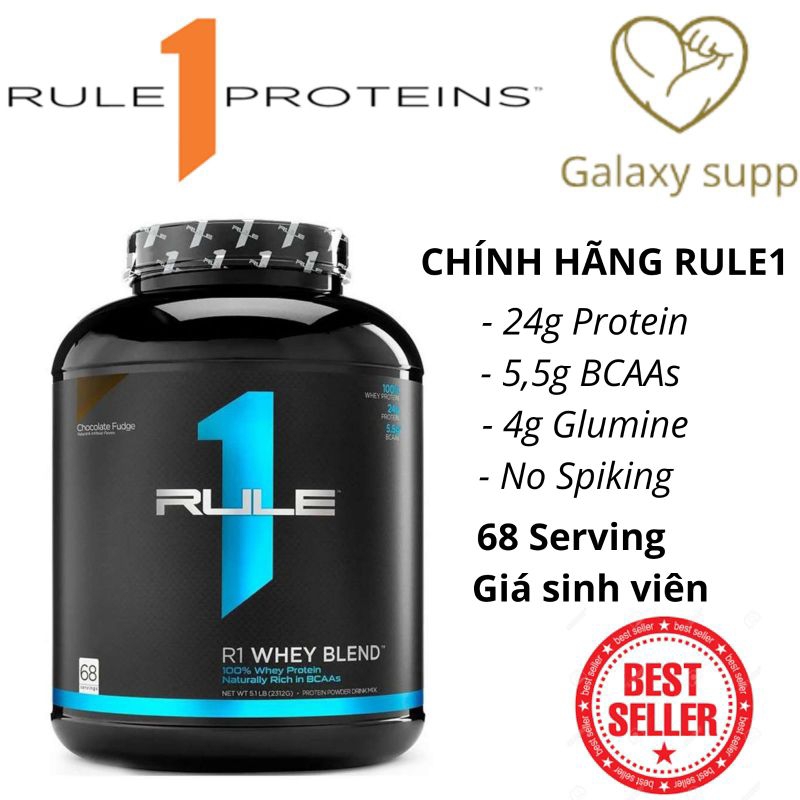 Rule1 - R1 Blend Whey Protein Tăng Cơ 5lbs (2,3kg)