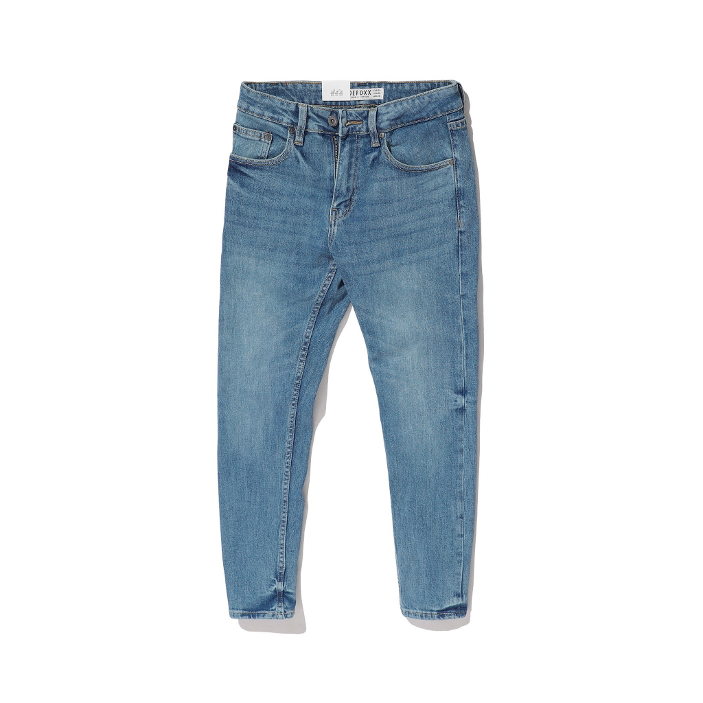 Quần jean nam, quần bò nam cao cấp slimfit DEFOXX xanh wash 230444