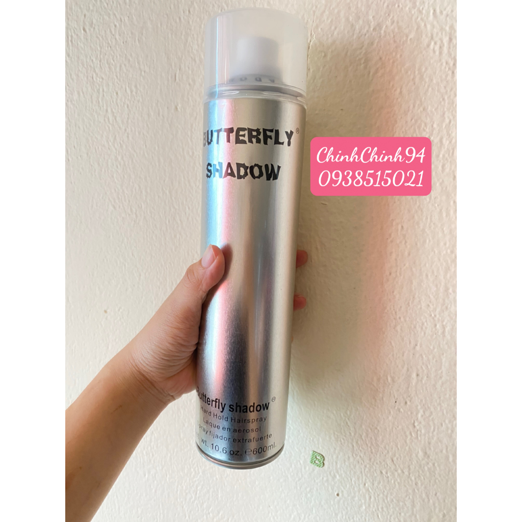CHÍNH HÃNG BUTTERFLY SHADOW Gôm xịt tóc Butterfly Shadow