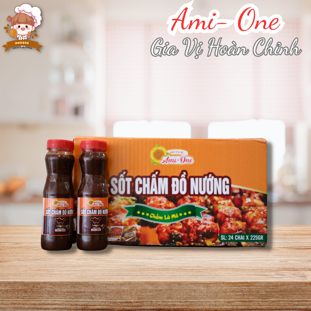 Sốt nước chấm đồ nướng đặc biệt thơm ngon, sốt chấm bbq ami hương vị đậm đà chua cay ngọt thơm. chấm ướp nướng đều ngon