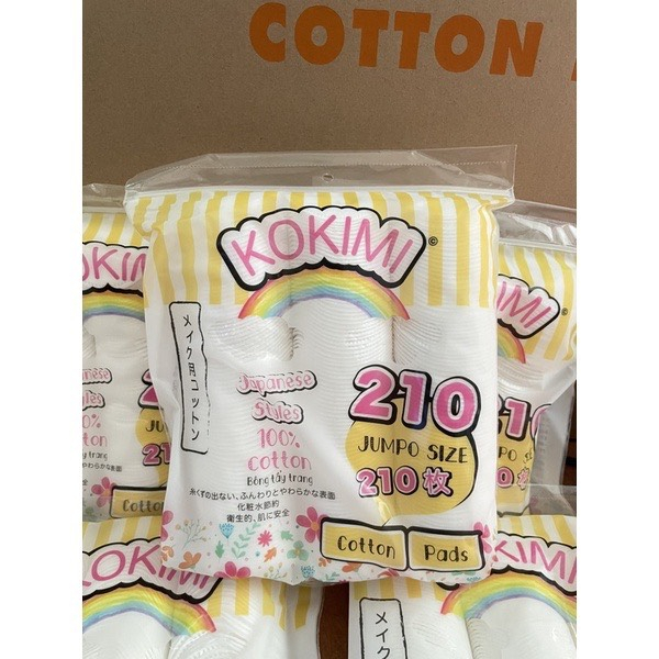 Bông Tẩy Trang Mihoo Kokimi Bông Tròn Túi 210