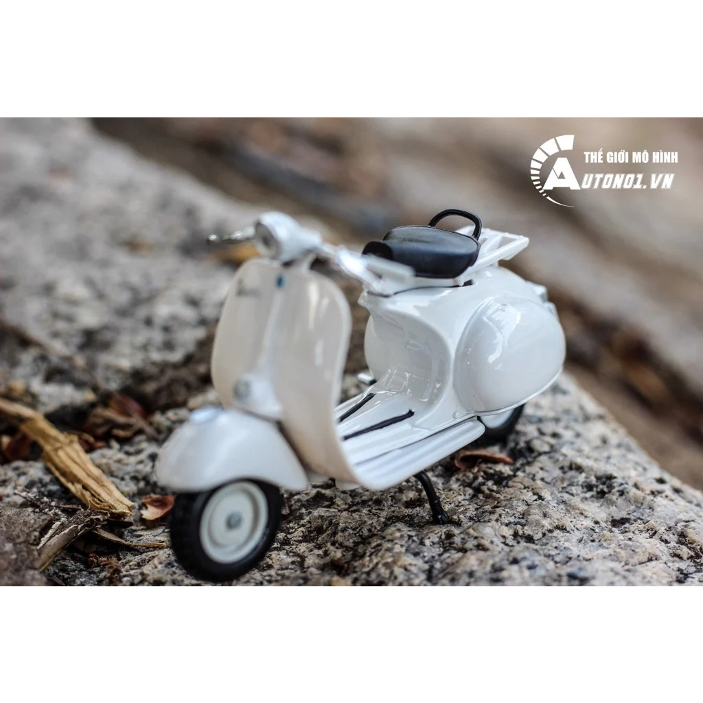 Mô hình xe Vespa 150 1956 white 1:18 Maisto 7070L