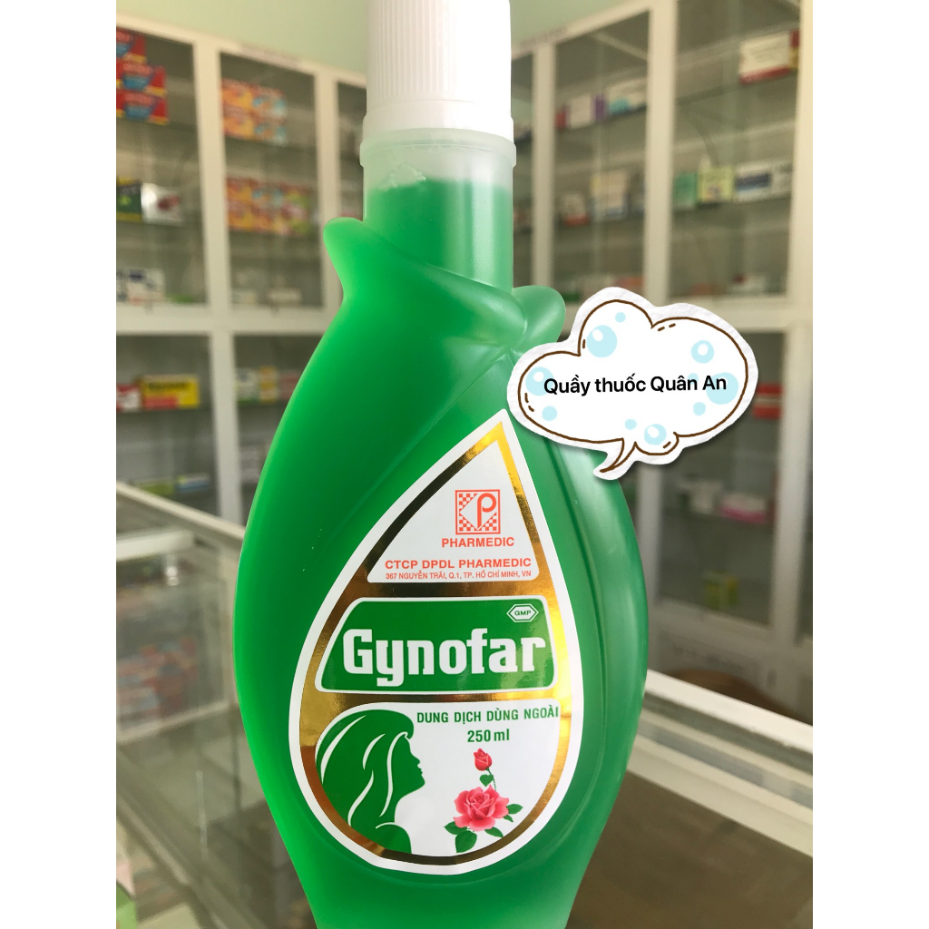 (Chính Hãng) GYNOFAR Dung dịch vệ sinh phụ nữ Gynofar , nước rửa phụ khoa chai 250ml