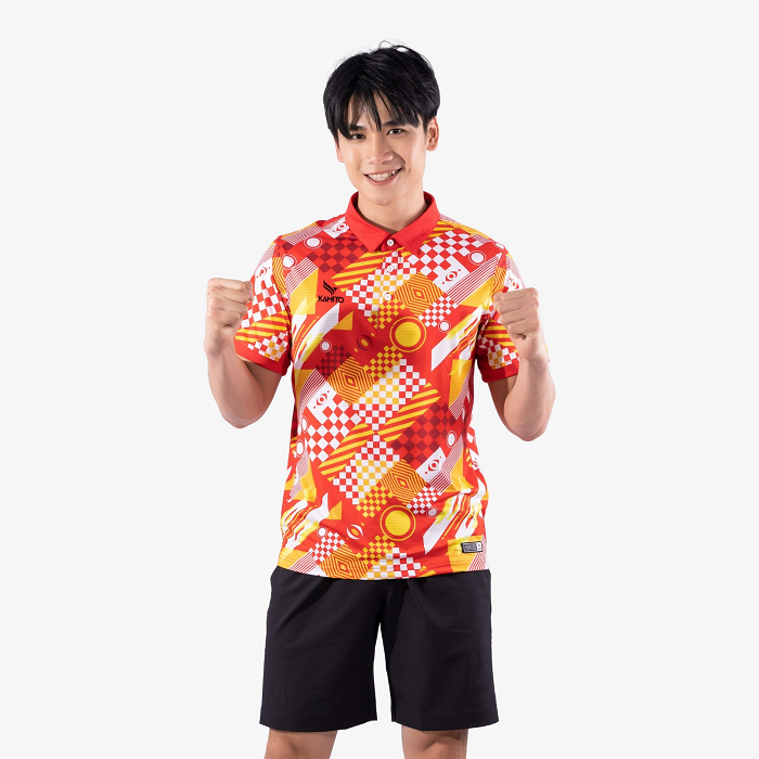 ÁO polo thể thao PING PONG Chất liệu 95% Polyester chống nhăn cực tốt và 5% Spandex giúp áo có độ co dãn, mềm mại