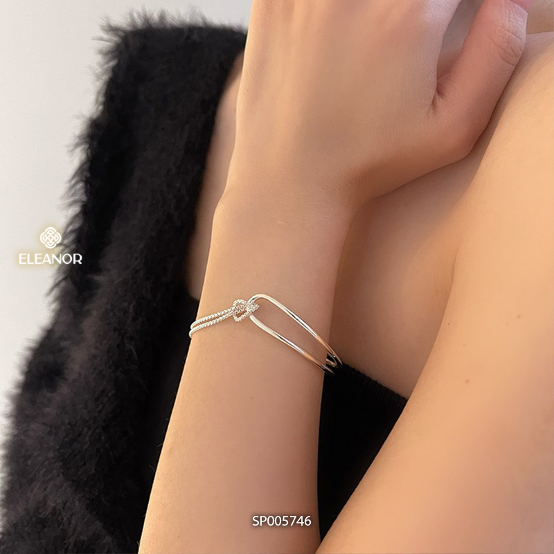 Lắc tay nữ layer bạc 925 Eleanor Accessories thiết kế độc đáo phụ kiện trang sức 5746