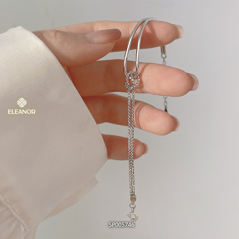 Lắc tay nữ layer bạc 925 Eleanor Accessories thiết kế độc đáo phụ kiện trang sức 5746