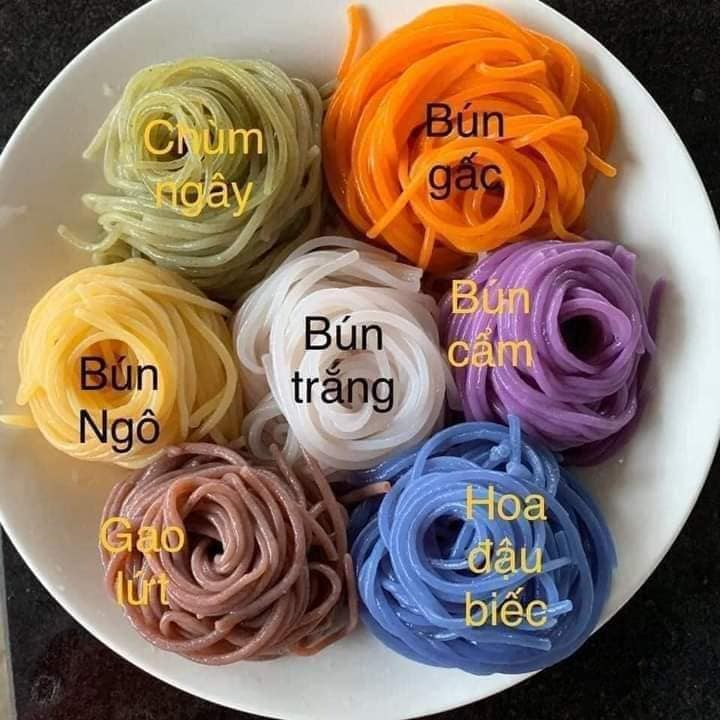 500gram Bún RAU CỦ NGŨ SẮC EAT CLEAN thức ăn healthy giảm cân cho người ăn kiêng
