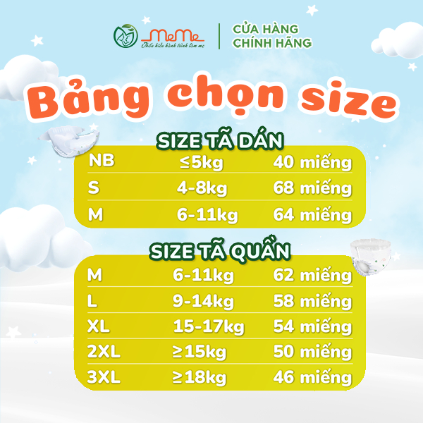 Combo 2 Miếng Bỉm Mễ Mễ S M L XL XXl XXXL Chống Hăm Hiệu Quả