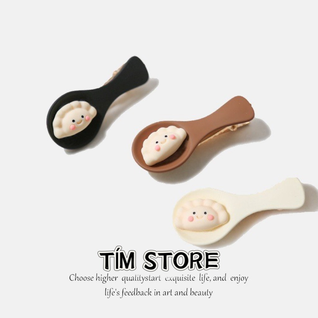 Kẹp tóc mái dimsum há cảo bánh bao màn thầu siêu dễ thương độc lạ cá tính TIMSTORE phụ kiện tóc phong cách hàn quốc