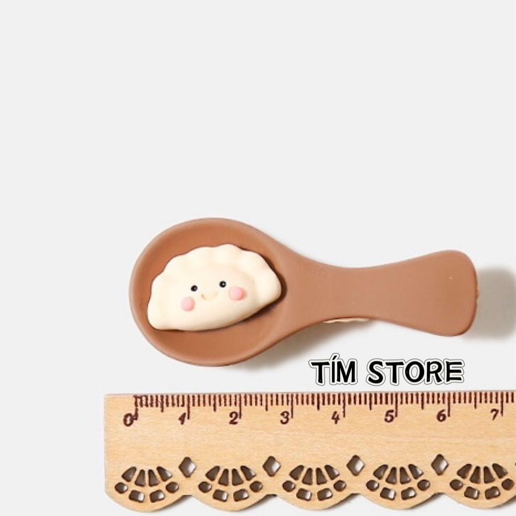 Kẹp tóc mái dimsum há cảo bánh bao màn thầu siêu dễ thương độc lạ cá tính TIMSTORE phụ kiện tóc phong cách hàn quốc