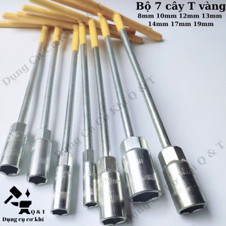 Tuýp chữ t , Tay vặn khẩu bộ 7 chiếc