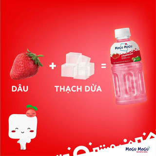 Thùng 24 Chai Nước Thạch Dừa  MOGU MOGU