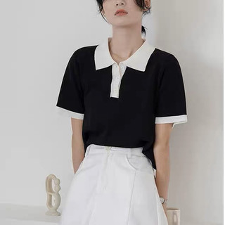 Áo Polo Croptop Babytee Hàn Quốc, Freesize Dưới 55kg, Dáng Basic