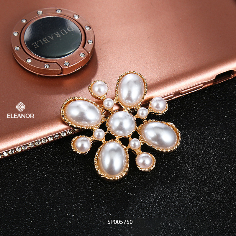 Ghim cài áo nam nữ Eleanor Accessories đính ngọc trai nhân tạo phụ kiện thời trang 5750