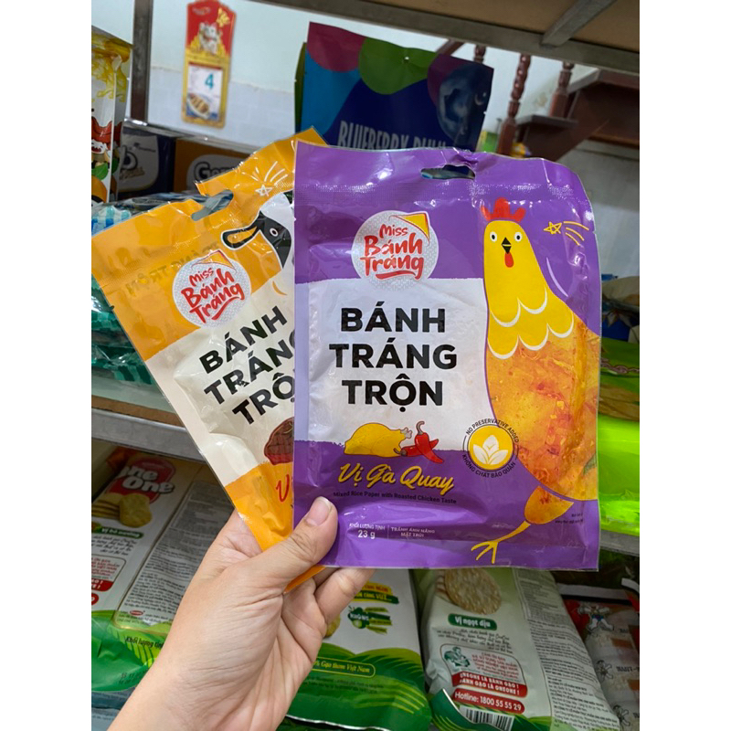 Bánh tráng trộn hiệu Miss bánh tráng gói 23g