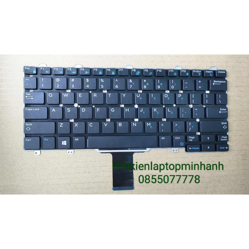Phím bàn phím laptop  Dell Latitude  5250 7250 E5250 E7250  3150 3160 3350   sử dụng thay hế cho laptopdell