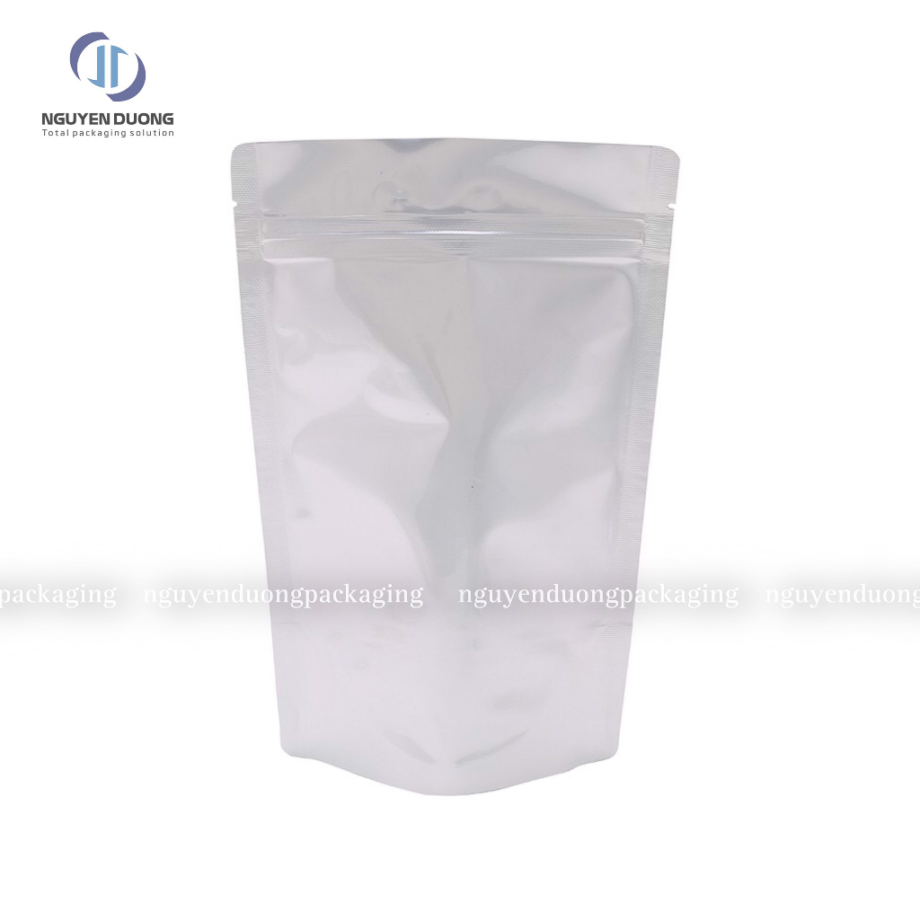 (1kg) Túi zip 2 mặt Bạc