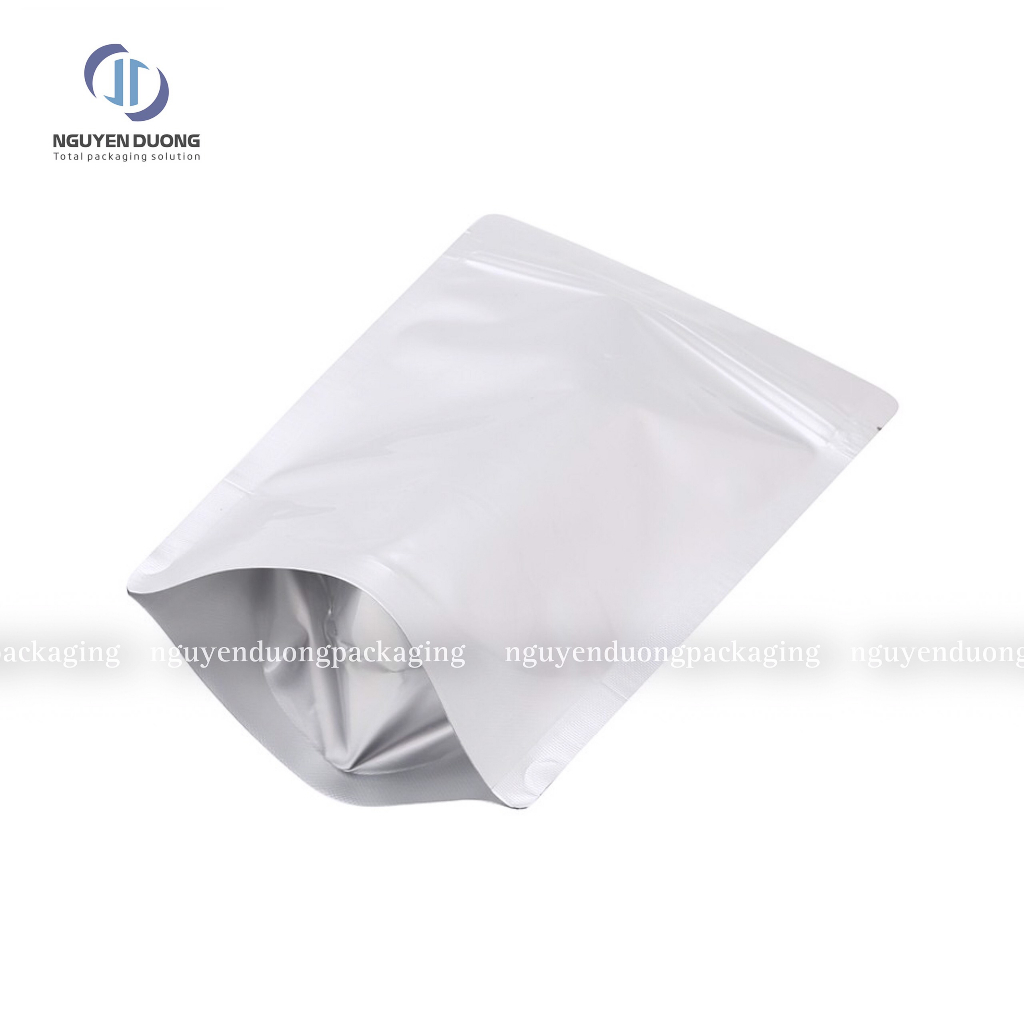 (1kg) Túi zip 2 mặt Bạc