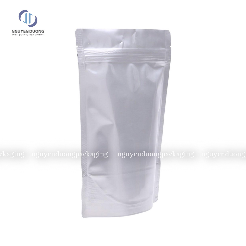 (1kg) Túi zip 2 mặt Bạc